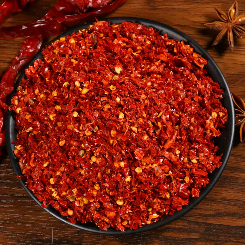Qianshi Jinsheng chili noodles 500g oil splashed chili red oil chili dipped in water with spicy chili powder cold dish seasoning