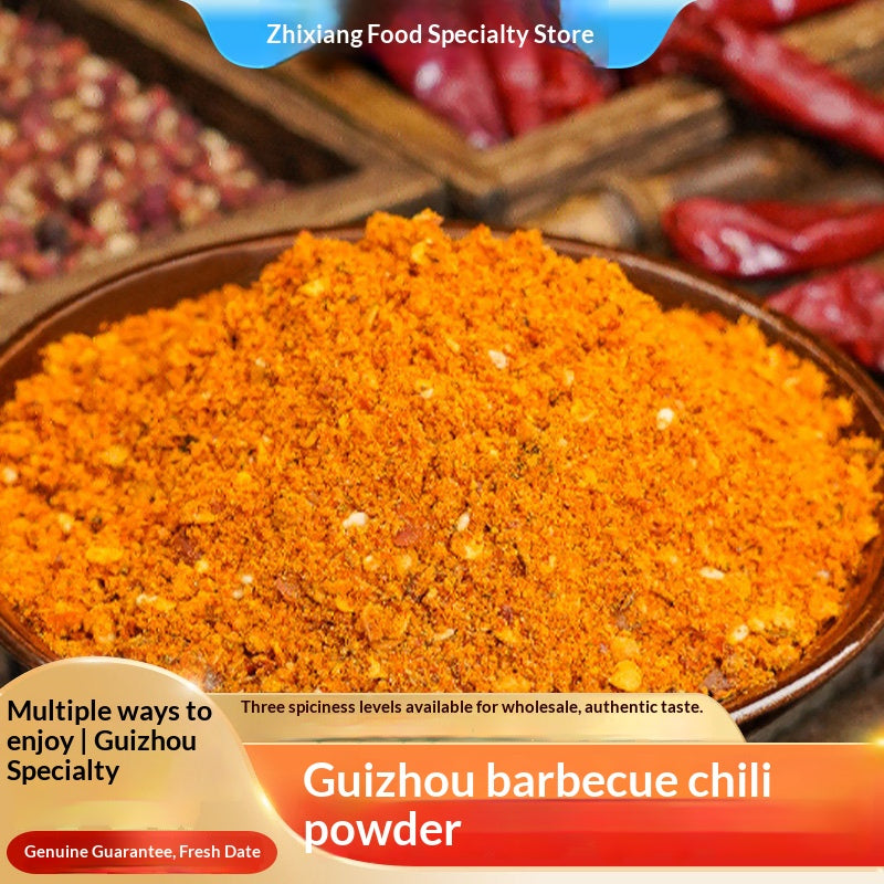 BBQ chili noodles Guizhou specialty chili noodles roasting pot barbecue spicy seasoning dry dish dipping chili powder