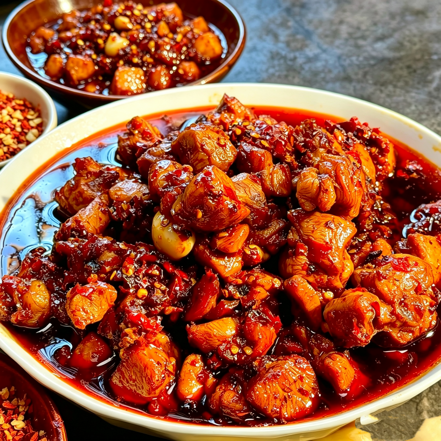 Ciba chili authentic Guizhou Ciba sea pepper sauce spicy chicken seasoning stir-fried vegetables red oil hot pot base 456g