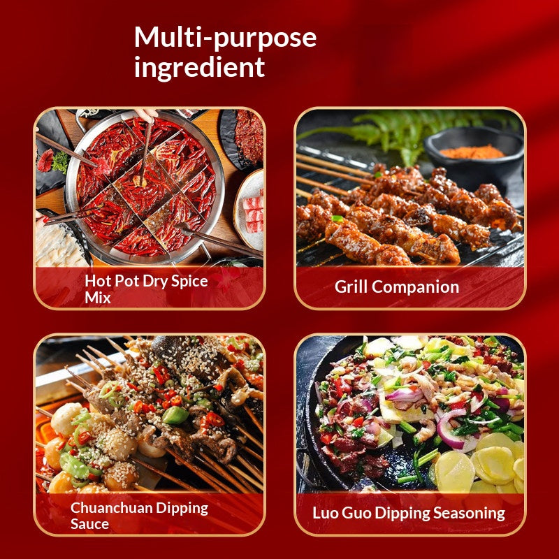 Guizhou specialty chili noodles 10 packs spicy and special fragrant barbecue hot pot oil splashed chili powder dipped in water dry dish seasoning dipping