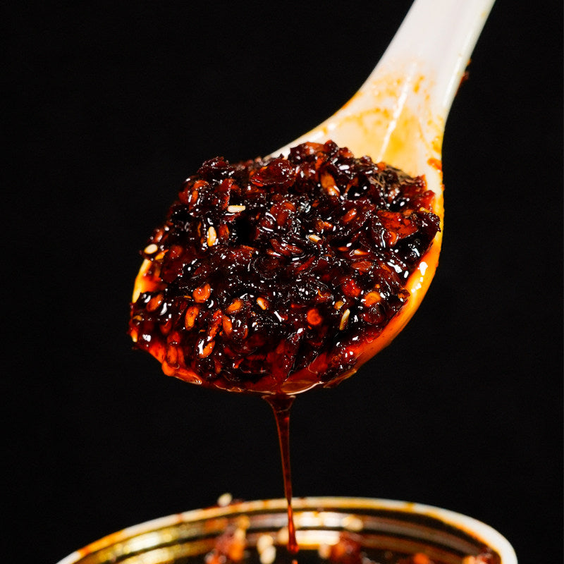 Guizhou food brocade Guizhou specialty oil chili Zunyi shrimp garlic oil chili red oil chili sauce spicy cold dressing