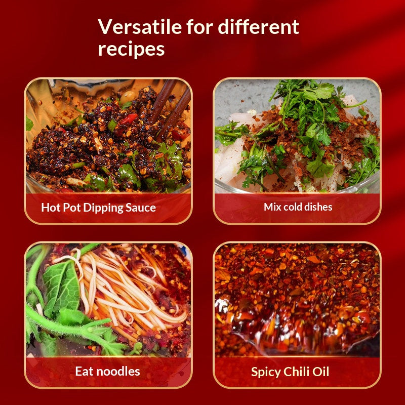 Guizhou specialty firewood paste chili noodles 500g bags of spicy sea pepper noodles with spicy Hu chili hot pot dipped in water