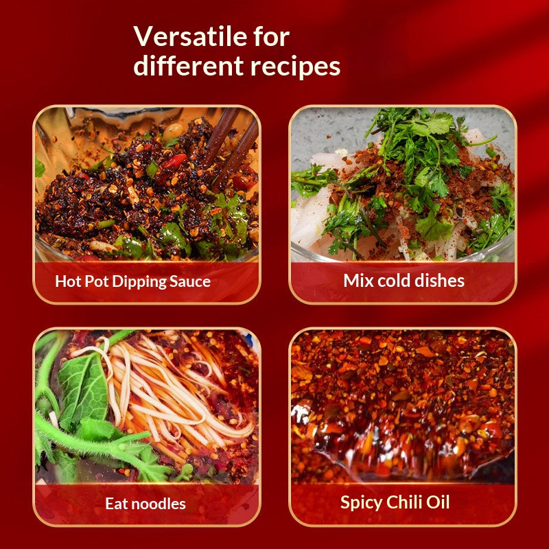 Guizhou Dipping Water Specialty Wood Ginger Paste Chili Noodles Authentic Firewood and Pepper Powder Extra Fragrant and Spicy Hot Pot Oil Splash Seasoning