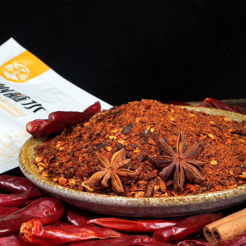 Guizhou Dipping Water Specialty Wood Ginger Chili Noodles Hot Pot Dipping Mixing 20g/bag Chili Noodles Seasoning Household