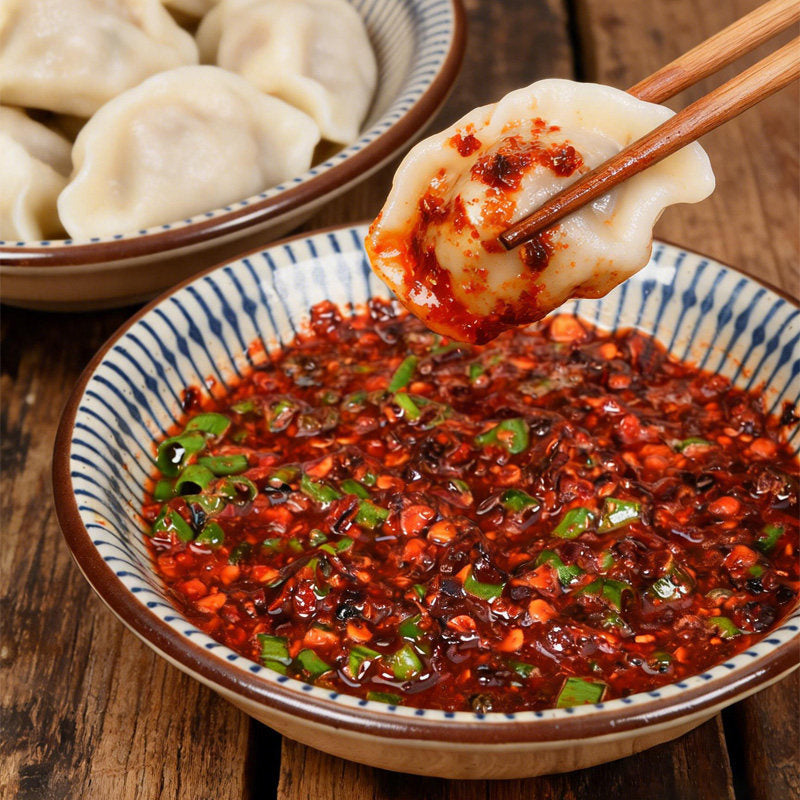 Guizhou food brocade Guizhou dipped in water paste chili noodles authentic firewood wood ginger Hu chili hot pot boiled vegetables dipping seasoning
