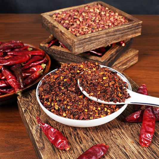 Guizhou specialty dipped in water spicy paste chili noodles 5g independent package firewood Hu chili hot pot dipping commercial seasoning
