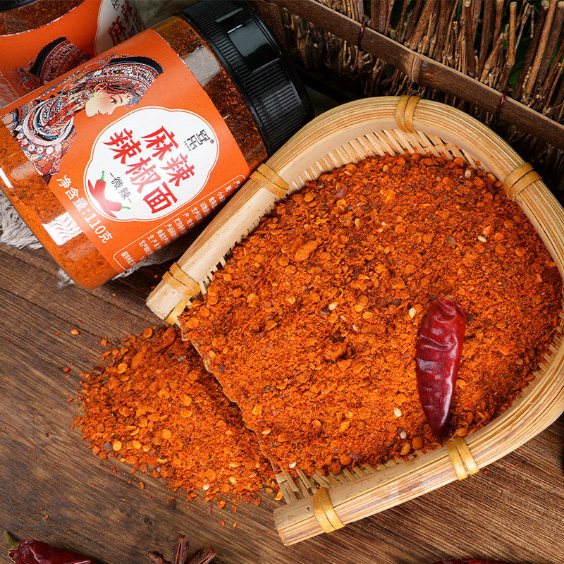 Guizhou specialty spicy chili noodles 110g/bottle barbecue spicy sea pepper rice noodles dish dipping barbecue sprinkling