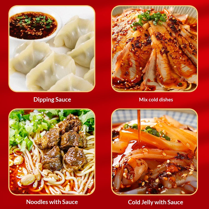 Guizhou food brocade Guizhou specialty oil chili Zunyi shrimp garlic oil chili red oil chili sauce spicy cold dressing