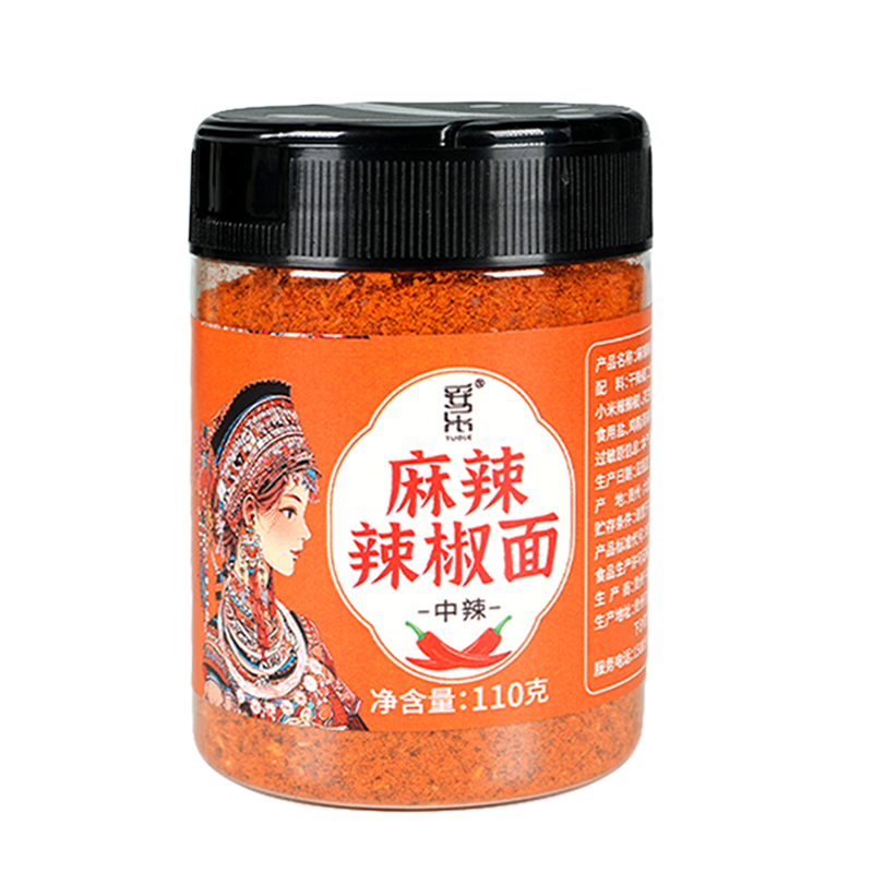 Guizhou specialty spicy chili noodles 110g/bottle barbecue spicy sea pepper rice noodles dish dipping barbecue sprinkling