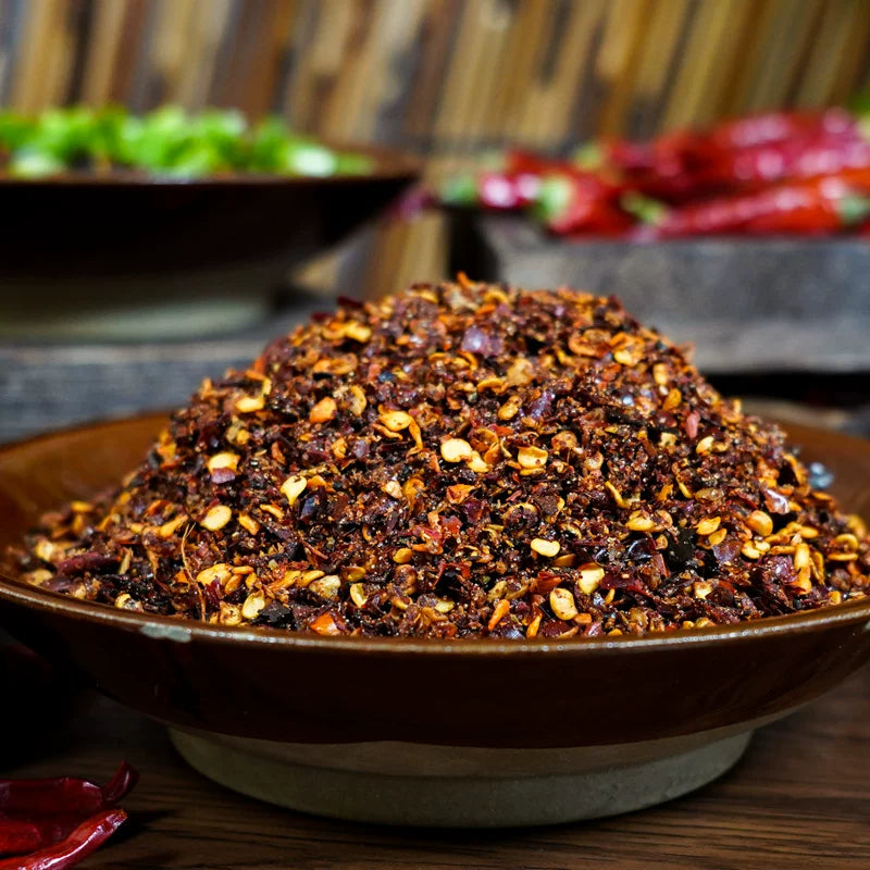 Guizhou food brocade spicy paste chili noodles Guizhou specialty chili noodles dipped in water seasoning dry plate soldering pot dipping powder